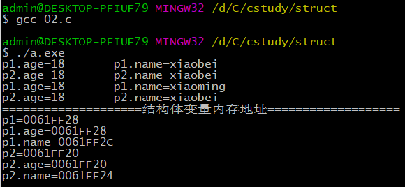 运行结果